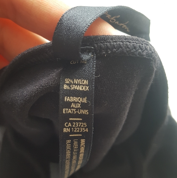 T babaton 3/4 length sleeve bodycon top m/l black - Picture 6 of 6